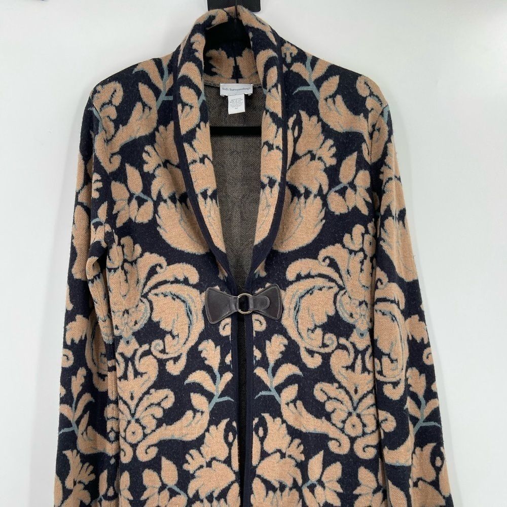Soft Surroundings Floral Cardigan sz M